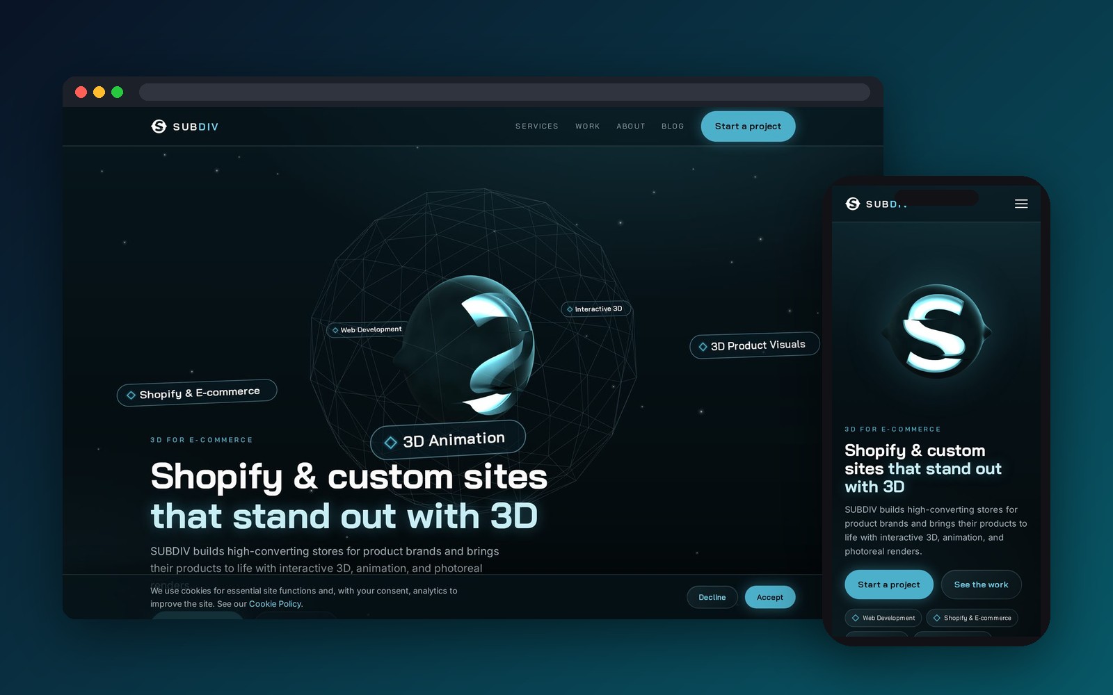 SUBDIV 3D preview